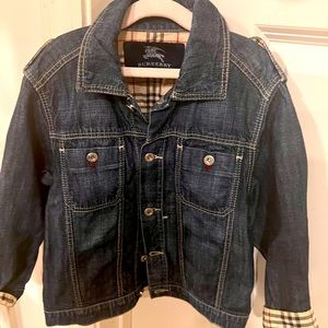 Unisex toddler Burberry denim jacket